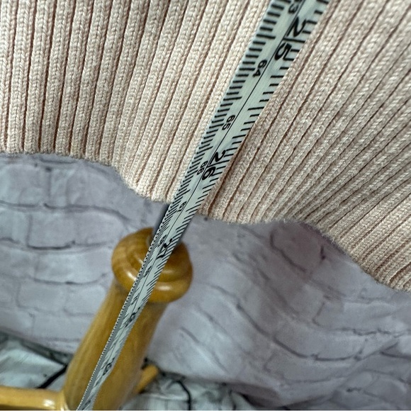 talbots sweater Cardigan w/ tank light dusty pink cotton blend sz L - Picture 4 of 11